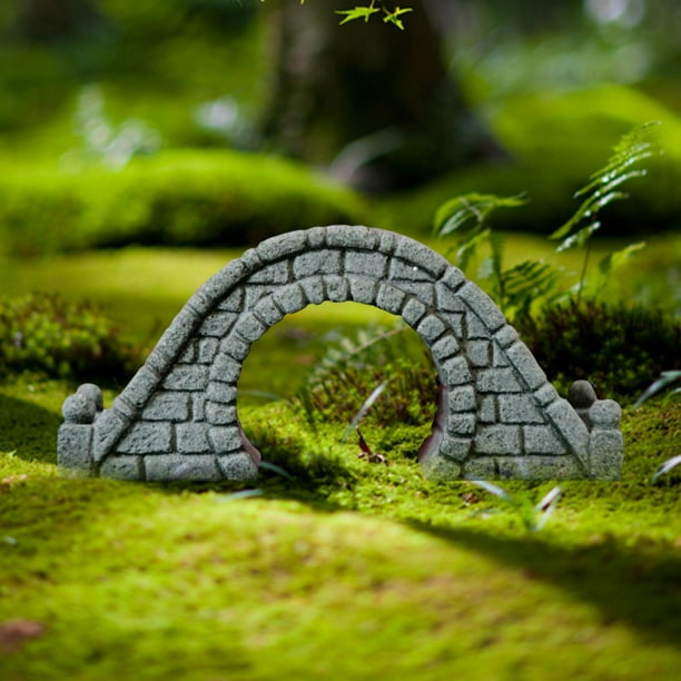 Figura de puente de terrario de jardín de hadas en miniatura decoración de jardín ornamento de casa de muñecas EstiloC Cola Puente en miniatura
