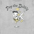 thumbnail image 2 of Women's Betty Boop New Year's Retro Pop the Bubbly Graphic Tee Athletic Heather 2X Large, 2 of 4