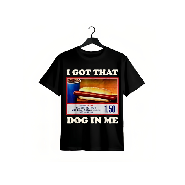 Casual T-shirt i Got That Dog in Me Funny Combo 4th of July Vintage Meme T-Shirt Menswear Top
