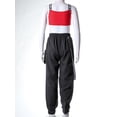 thumbnail image 6 of TiaoBug Kids Girls Dance Outfits Sports Bra Crop Tank Tops and Jogger Pants Set Hip Hop Jazz Street Red 6, 6 of 7
