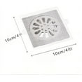 thumbnail image 4 of Disposable Hair Drain Stickers, 20-Pack 4x4 Inch Drain Cover Stickers with Upgraded Adhesive for Bathroom Sink Bathtub and Kitchen Drain Protection, 4 of 7
