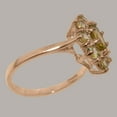 thumbnail image 3 of LBG British Made 14k Rose Gold Natural Peridot Womens Statement Ring - 33 size options - Size 8.75, 3 of 6