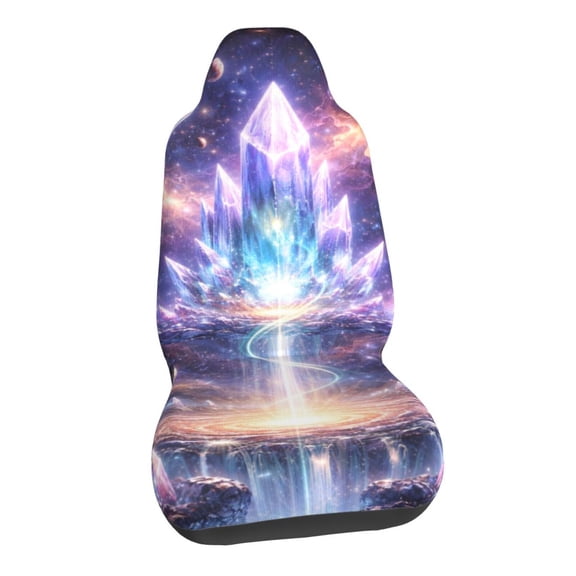 Cosmic Crystal Galaxy Car Seat Covers Stretch Car Seat Protectors Universal Fit
