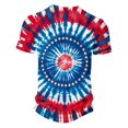 thumbnail image 6 of DODADAWANJ 4th of July Mens Tshirt Funny Tie Dye Graphic T Shirts Big and Tall Henley Neck Shirts Independence Day Short Sleeve Tops L, 6 of 6