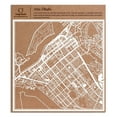 thumbnail image 1 of Abu Dhabi Paper Cut Map by O3 Design Studio White 12x12 inches Paper Art, 1 of 5