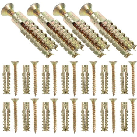 

50 Sets Wall Anchors Heavy Duty Steel Wall Anchors Drywall Hollow Screws Anchors
