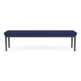 thumbnail image 4 of Lesro Lenox Steel Fabric 3-Seat Waiting Room Guest Bench in Charcoal/Open House Cobalt Blue, 4 of 5