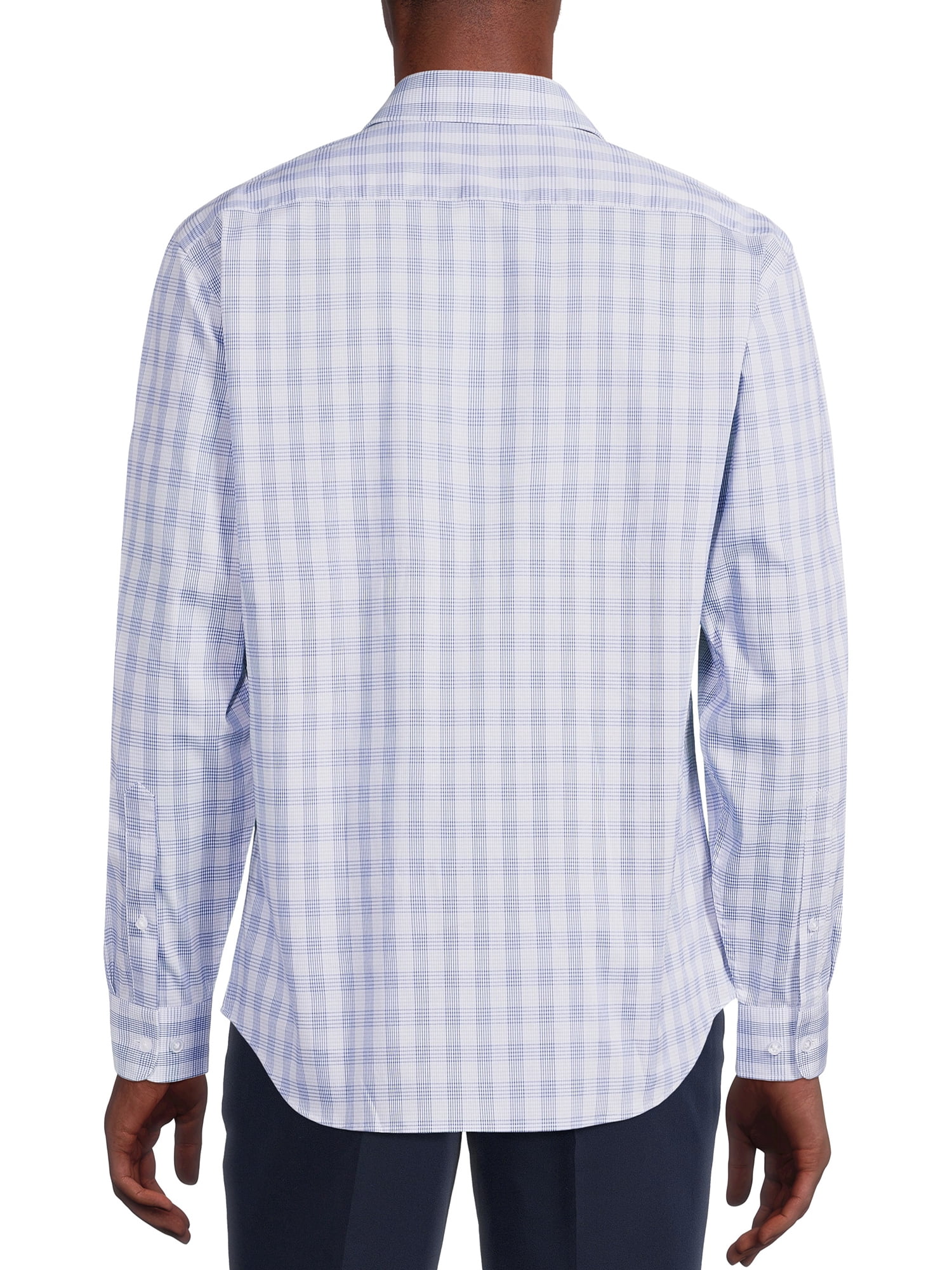 George Men's and Big Men's Classic Fit Dress Shirt with Long Sleeves, Sizes S-3XL