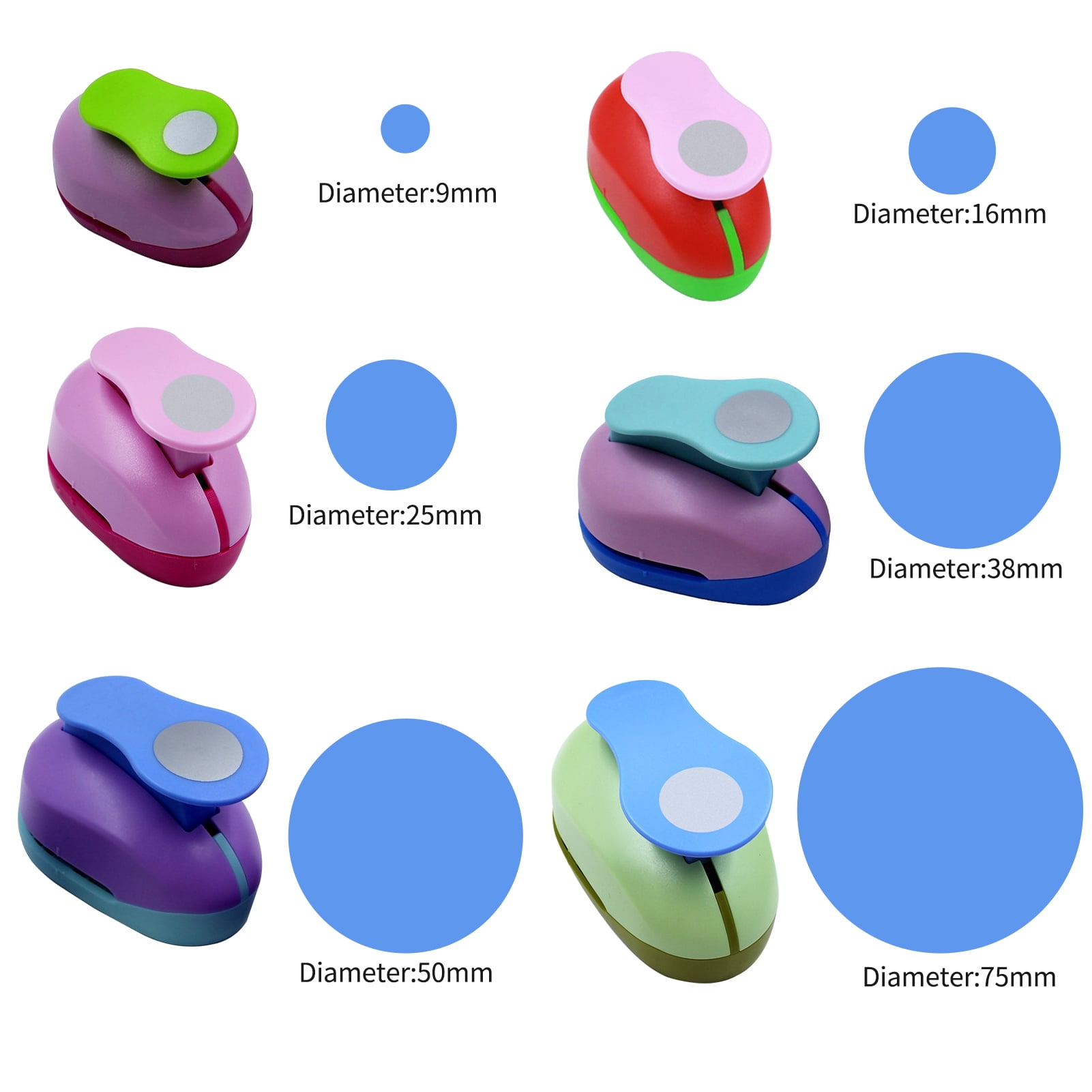 Circle Punch,75mm Craft Puncher Different Size Of Punches Office Scrapbook Paper Puncher Punch Scrapbook Paper Diy Albums Circle Punch Paper Puncher Different Punches Office Supplies Ps