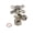 Nickel, variant on Kingston Brass CC53308DX 5/8-Inch O.D. Comp x 3/8-Inch O.D. Comp Quarter-Turn Angle Shut-Off Valve in Brushed Nickel