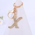 thumbnail image 4 of CNKOO Key Chain 26 Letters Rhinestone Unisex Compact Long Lasting Key Ring Bag Decoration, 4 of 8