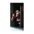 thumbnail image 2 of Funny Christmas Door Cover Banner Front Door Photo Backdrop Cloth Holiday Decoration Background Restroom Hanging Cloth Porch Sign Banner New Year Favor, 2 of 6