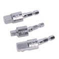 thumbnail image 2 of Noref Hex Shank Electric Drill Socket Adapter,Electric Drill Socket Conversion Rod,3Pcs 360 Degree Rotating Sleeve Connecting Rod Square Head Wind Batch Conversion Rod Electric Drill Tool Accessories, 2 of 8