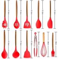 thumbnail image 2 of Juego de utensilios de cocina KEWITY silicona PREMIUM 11 piezas mango de madera RESISTENTE al calor, 2 of 4