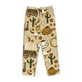thumbnail image 4 of Xecao Wild West Cowboy Women's Straight Lounge Pajama Pants: The Epitome of Relaxed Sleepwear, 4 of 9