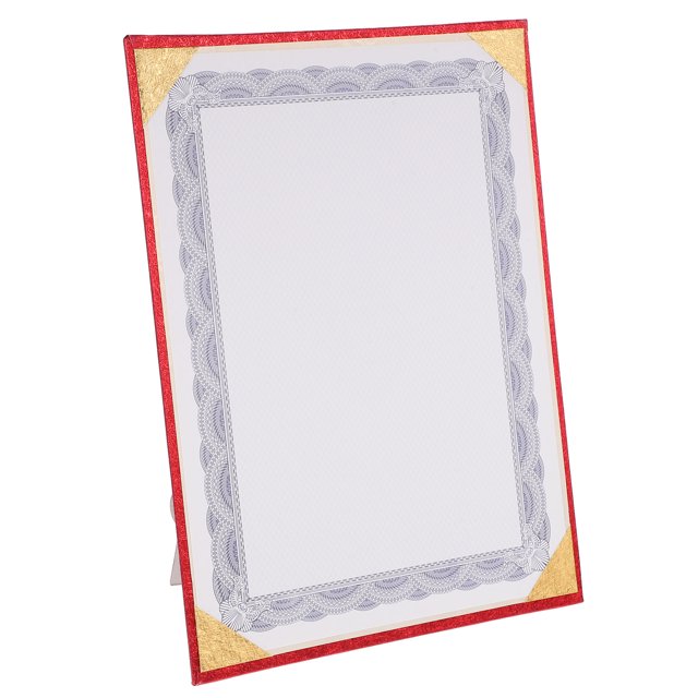 unbranded 1 Feuille de Papier de Certificat Écriture pour Documents en Bleu