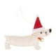 thumbnail image 1 of Adorno colgante de árbol de Navidad Dachshund | Tela no tejida | Decoración divertida en forma de perro • Colgante de ventana • 15,5x11,5 cm • Decoración festiva de fiesta navideña en casa, 1 of 8