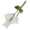 thumbnail image 6 of Cute Crochet Flower Car Hanging Ornament Keychain Charm, 6 of 6
