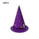 thumbnail image 4 of Toystoory Paquete de 10 cajas de dulces de Halloween, gorro de fiesta, bolsa de regalo de galletas, papel personalizado, nueces, Chocolates, Kits de decoración para fiestas Violeta, 4 of 6