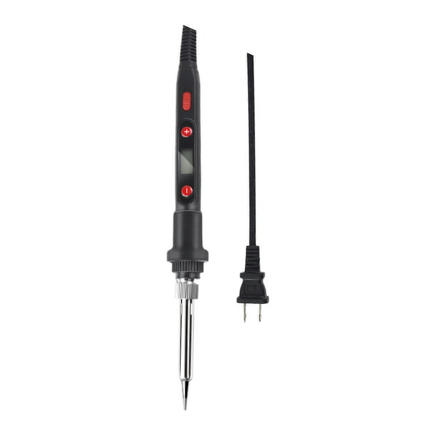 Kits de soldador eléctrico, soldador, pantalla LCD, de soldadura eléctrica multipropósito manual de 60 W para proyectos de bricolaje, reparación negro mayimx Soldador