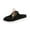 Black -AN14, variant on Domzle Faux Suede Platform Mules for Women Potato Shoes Style Women Clogs Slip On Chunky Sole Arch Support Non Slip Slides Black