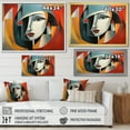 thumbnail image 4 of Designart "Geometric Portrait in Cubism IV" Cubism Wall Art Print, 4 of 5