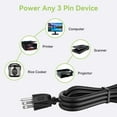 thumbnail image 2 of PKPower 3-Prong AC Power Cord For NexiGo PJ92 PJ40 Gen 3 PJ30 Ultra PJ20 Movie Projector, 2 of 5