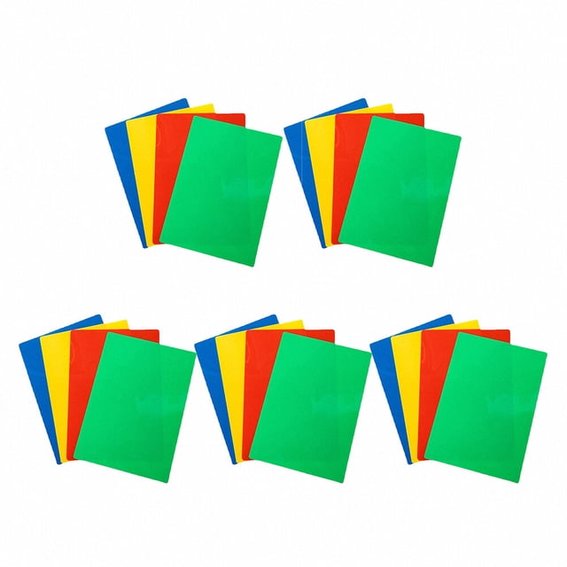 20PCS Student Writing Boards Office Thin Writing Mats Memo Pads for Office Random Color