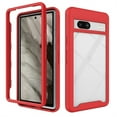 thumbnail image 1 of ELEHOLD Clear Case for Google Pixel 7A,Rugged Transparent Clear Back Shell Shockproof Flexible Bumper Scratch-Resistant Non-Yellowing Case for Google Pixel 7a,Red, 1 of 6