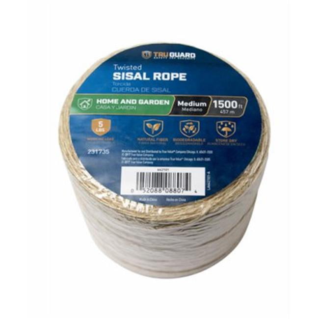 MIBRO Group 231735 1Poly x 1500 ft. TruGuard Natural Fiber Twisted