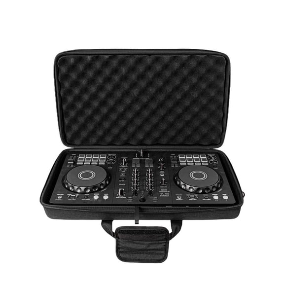 Portable DJ Equipment Storage Bag Multifunctional Compartments Shockproof Carrying Case Suitable for Controllers