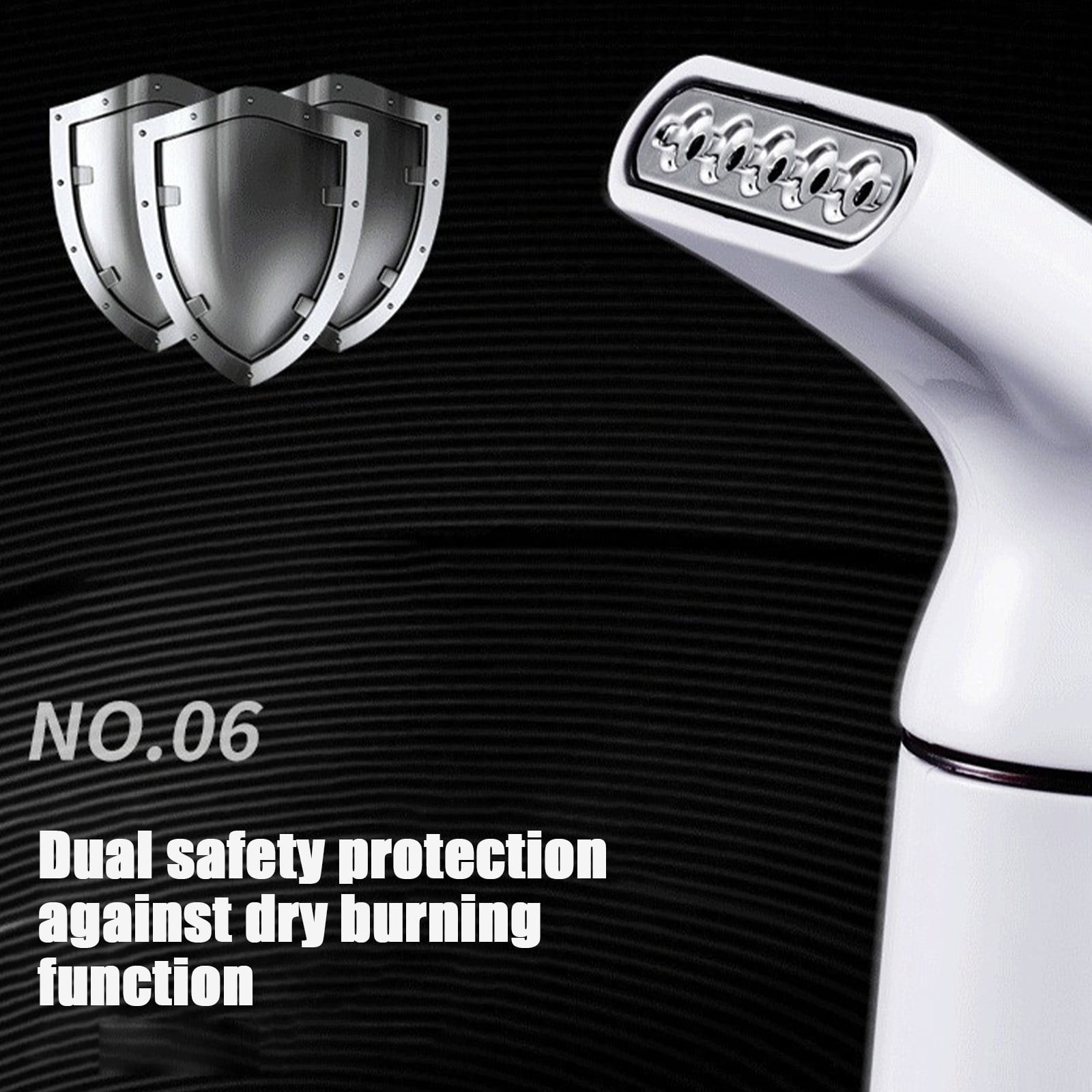 Handheld Portable Steam Iron for Clothing, Travel Garment Steamer for Wrinkle Removal, Powerful Fast Steam for All Fabrics, Safe and Compact for Home, Office and Travel, Easy to Use and Store