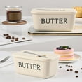 thumbnail image 4 of Uuiauoio Butter Dish with Lid and Knife - Countertop & Fridge Butter Keeper, Container & Holder, Storage Box，Sealed Storage Box Cheese Dishs with Lid, 4 of 5