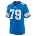 thumbnail image 2 of Men's Nike John Cominsky  Blue Detroit Lions Team Game Jersey, 2 of 6