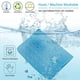 thumbnail image 3 of Nvzi Almohadilla de hielo para mascotas, base antideslizante, azul, lavable, adecuada para refrescar a gatos y perros en verano, 23,6 x 19,7 pulgadas, 1 unidad., 3 of 5