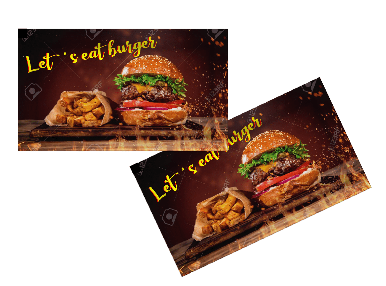Restaurants Giveaways cleaning and refreshing napkins wet wipes towelettes 50 ct Individually Wrapped (Hamburger)