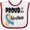 White and Red, variant on Inktastic Proud of my Brother Down Syndrome Awareness Boys or Girls Baby Bib