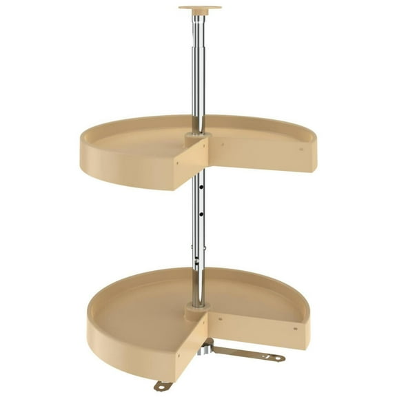 Rev-A-Shelf Ld-2942-18-1 Lazy Daisy Polymer Double 2 Tier 18" Pie Shaped Door Mount Lazy