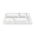 thumbnail image 1 of Commercial Grade Fast Food Trays Imitation Porcelain Compartment Plates For School And Institutional Cafeterias Durable Tableware, 1 of 4