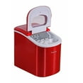 Magic Chef 27lb. Capacity Portable Countertop Ice Maker, Red