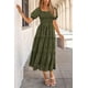 thumbnail image 5 of Vestido midi PRETTYGARDEN para mujer 2025, estampado floral, línea A, 5 of 7
