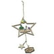 thumbnail image 4 of Bearachild 2 piezas Lasser Bairam colgante decoración adorno colgante forma de estrella regalos espejo retrovisor accesorios de coche estrellas Slice Loop Artesanía Bearachild HA012539-00, 4 of 6