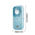 thumbnail image 3 of Foldable Makeup Mirror Fan LED Light Neck Hanging Cooling Fan USB Rechargeable Portable Ice Compress Fan For Daily Makeup Desk Use Travel Office Outdoor Hot Weather Comfort, 3 of 9