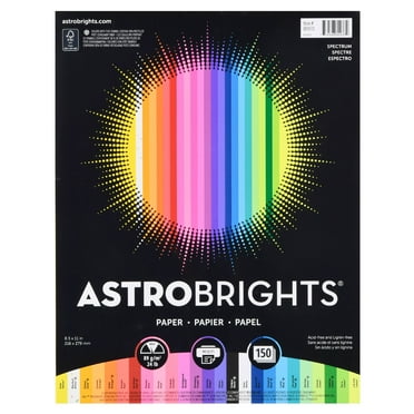 Astrobrights Spectrum Paper, 8.5" x 11", 24 lb./89 Gsm, 150 Sheets