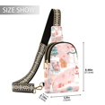 thumbnail image 2 of FORMRS Womens Crossbody Sling Bag Travel Daypack Shoulder Chest Backpack, Pink Christmas Snowman, 2 of 7