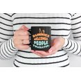 thumbnail image 2 of Bunnies Welcomed People Tolerated, Rabbit Lover or Bunny Lovers, Black 11oz Ceramic Mug, 2 of 5