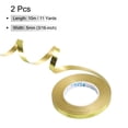 thumbnail image 2 of Uxcell Curling Ribbon Crimped Balloon String Metallic 2 Roll for Party Decoration Gift Wrapping Art Crafts Gold, 2 of 5