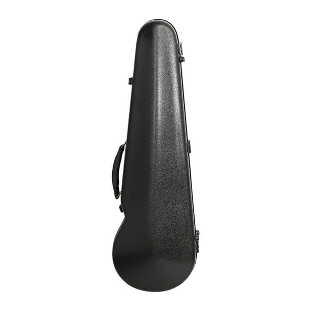 Estuche para violín Estuche rígido Mochila Soporte para arco Higrómetro Portador Organizador de almacenamiento para violín Portátil Impermeable Correa Negro