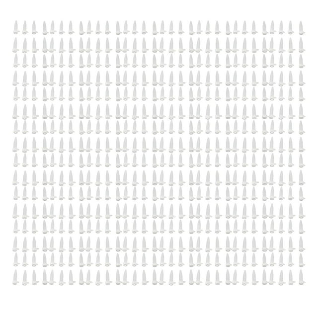 HUGFEGWE 500pcs Microcentrifuge Tube, 1.5ml Polypropylene Clear Centrifuge Tubes with Screw Cap for Sample Lab Test Storage Container(Pointed Bottom) CA919-156040