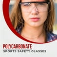 thumbnail image 2 of PRISP Polycarbonate Sports Safety Glasses - Eye Protection Goggles for Pickleball, Racquetball, Squash, Basketball; Wrap Around Protective Eyewear with Adjustable Strap and Temples, for Men and Women, 2 of 9